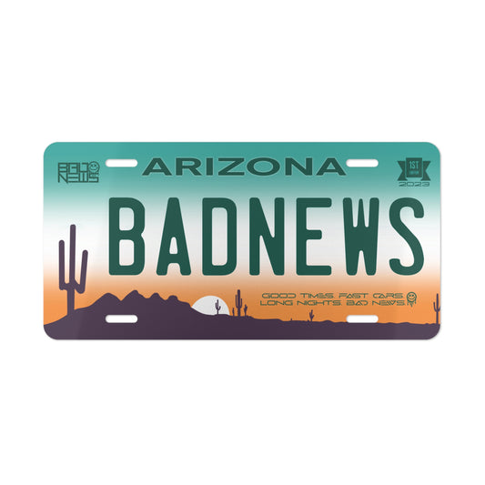 BAD NEWS AZ First Edition Plate